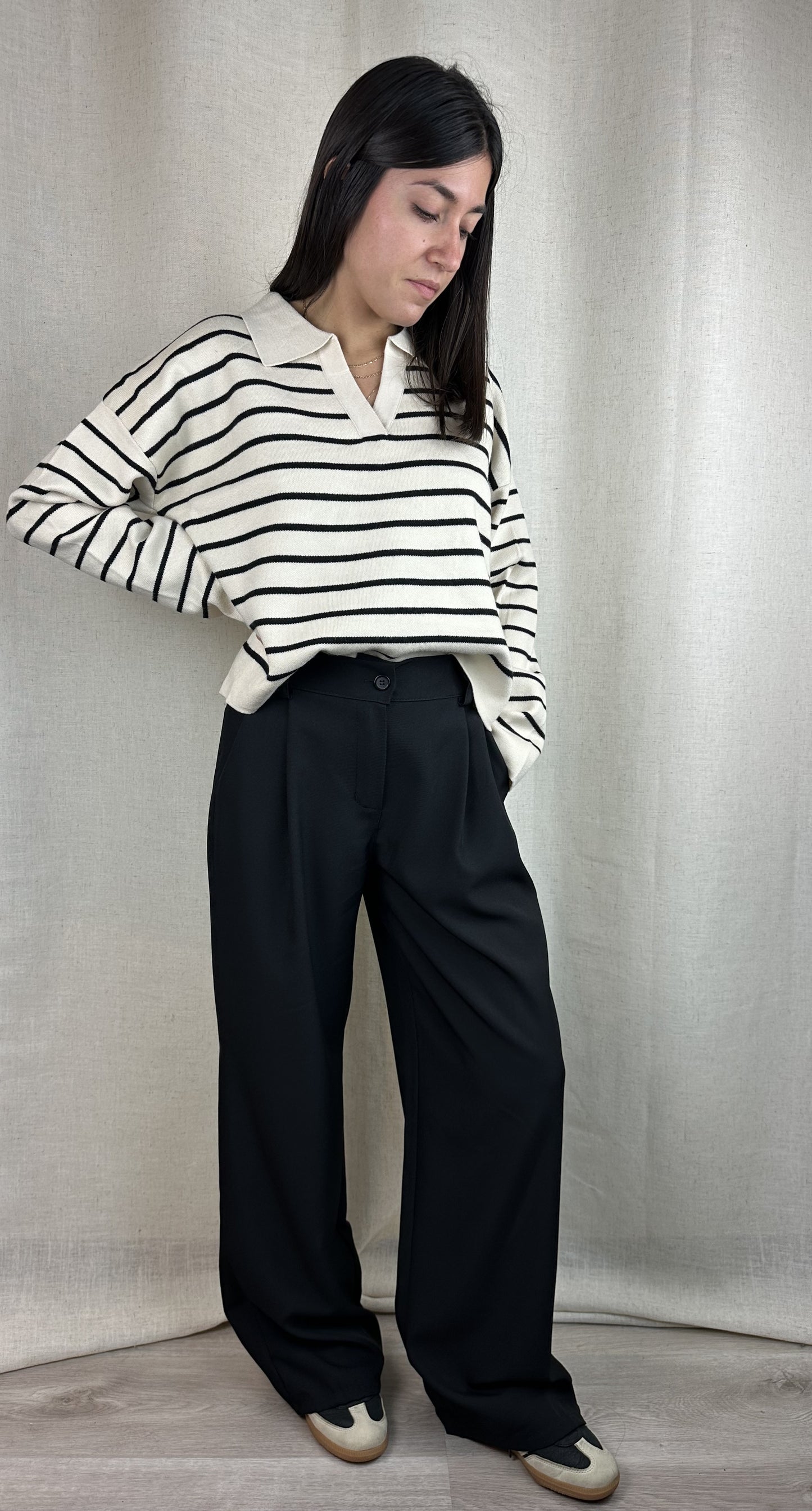 MAGLIONCINO RIGHE A POLO