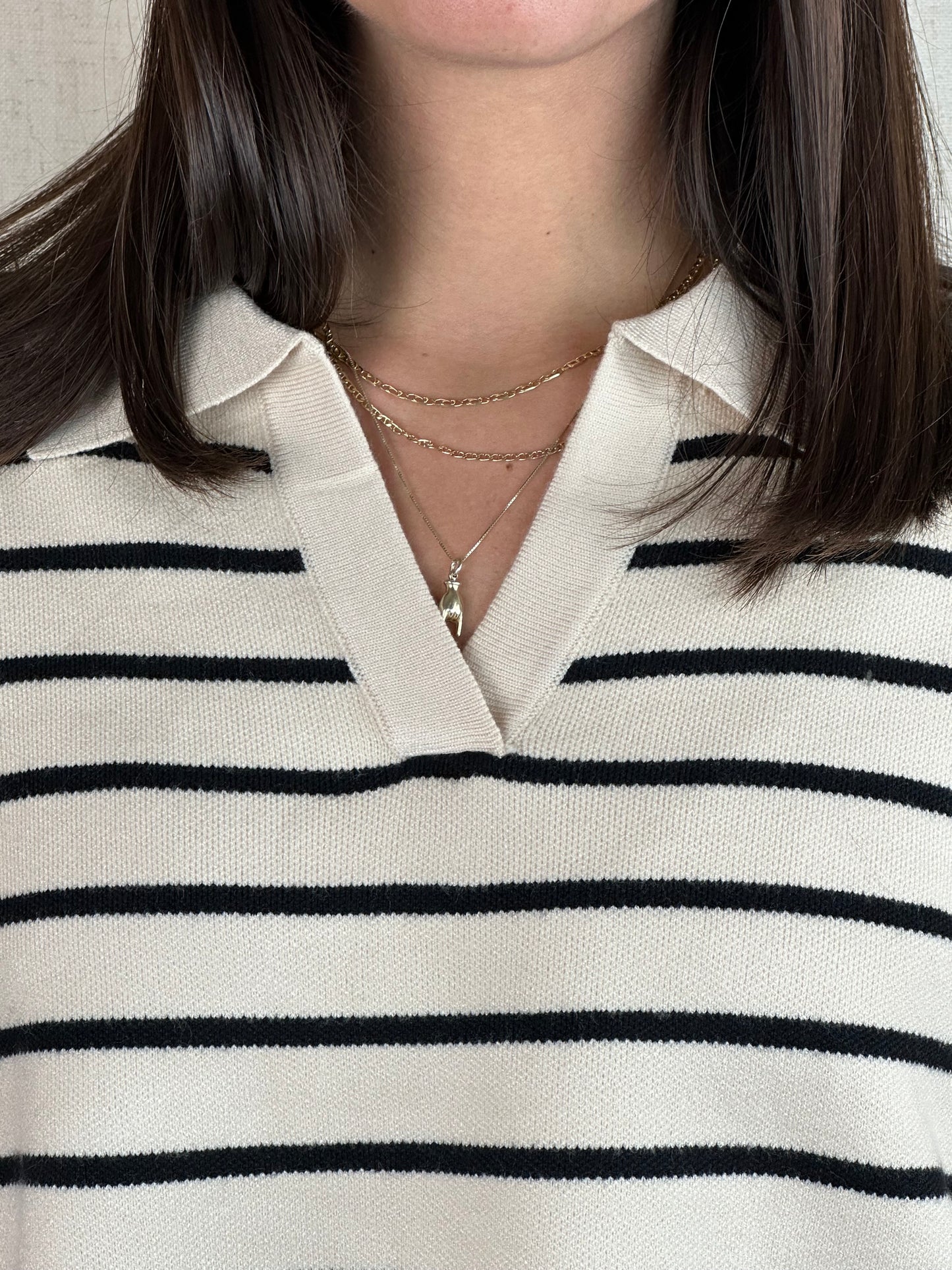 MAGLIONCINO RIGHE A POLO