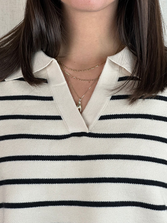 MAGLIONCINO RIGHE A POLO