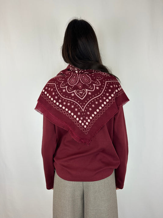 SCIARPA BANDANA BORDEAUX