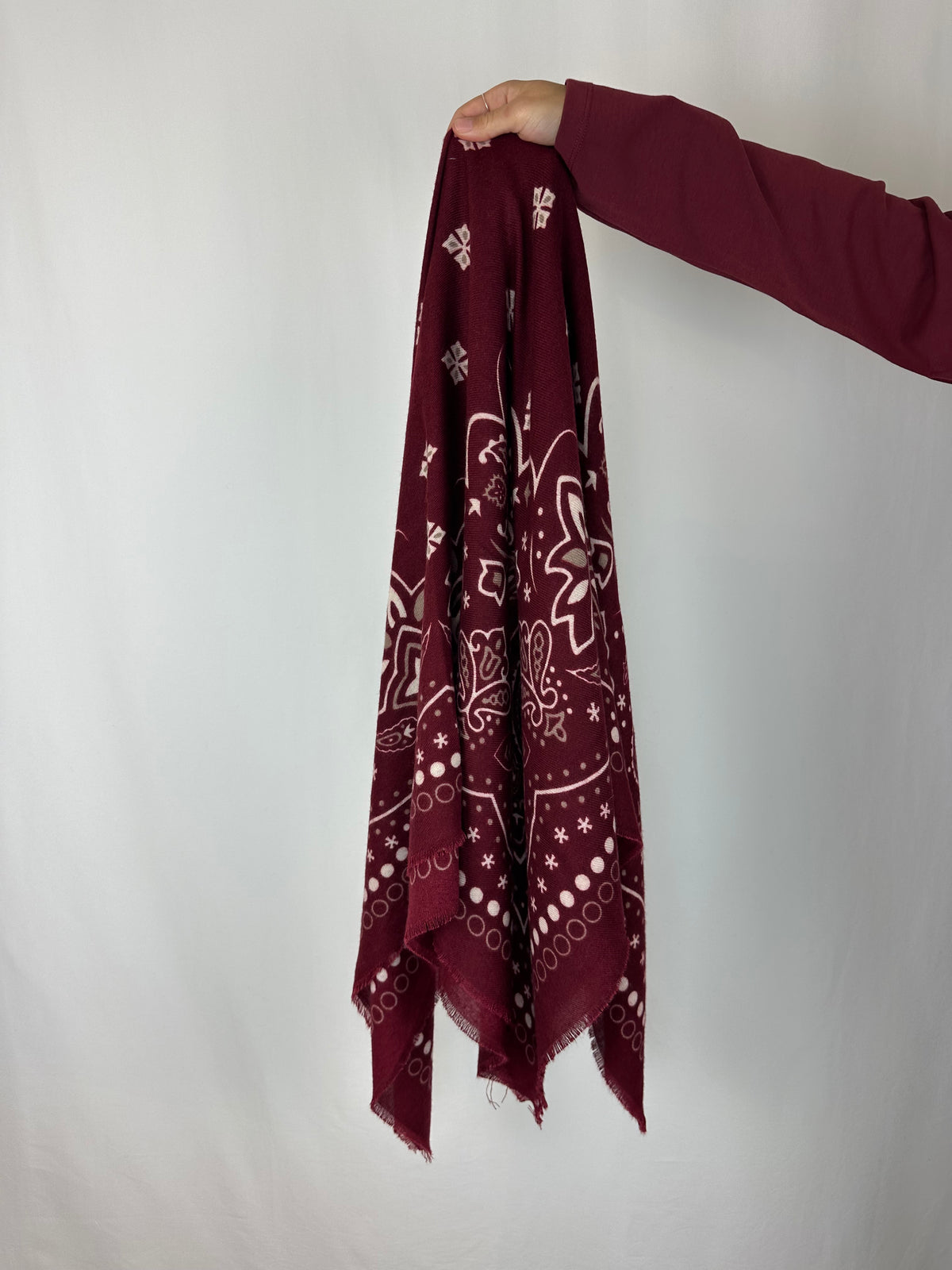 SCIARPA BANDANA BORDEAUX