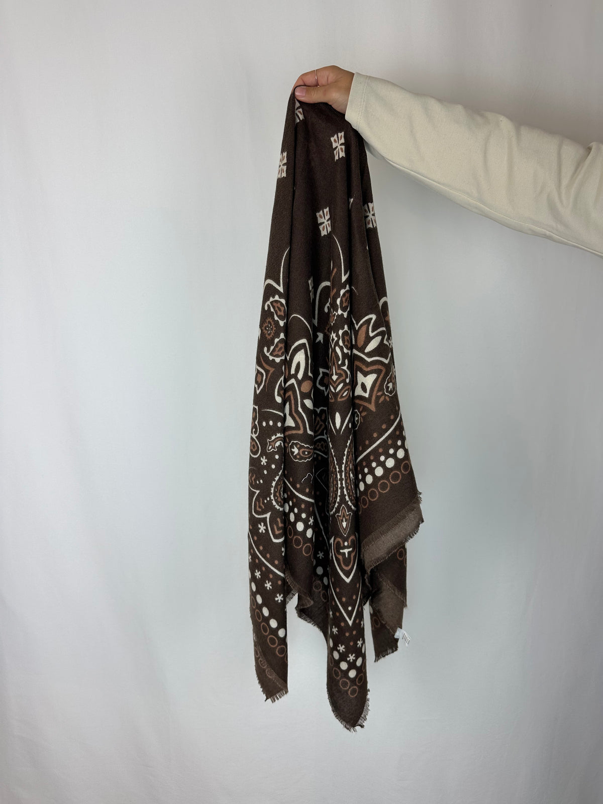 SCIARPA BANDANA MARRONE