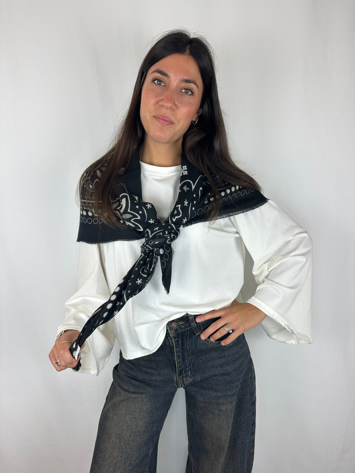 SCIARPA BANDANA NERO
