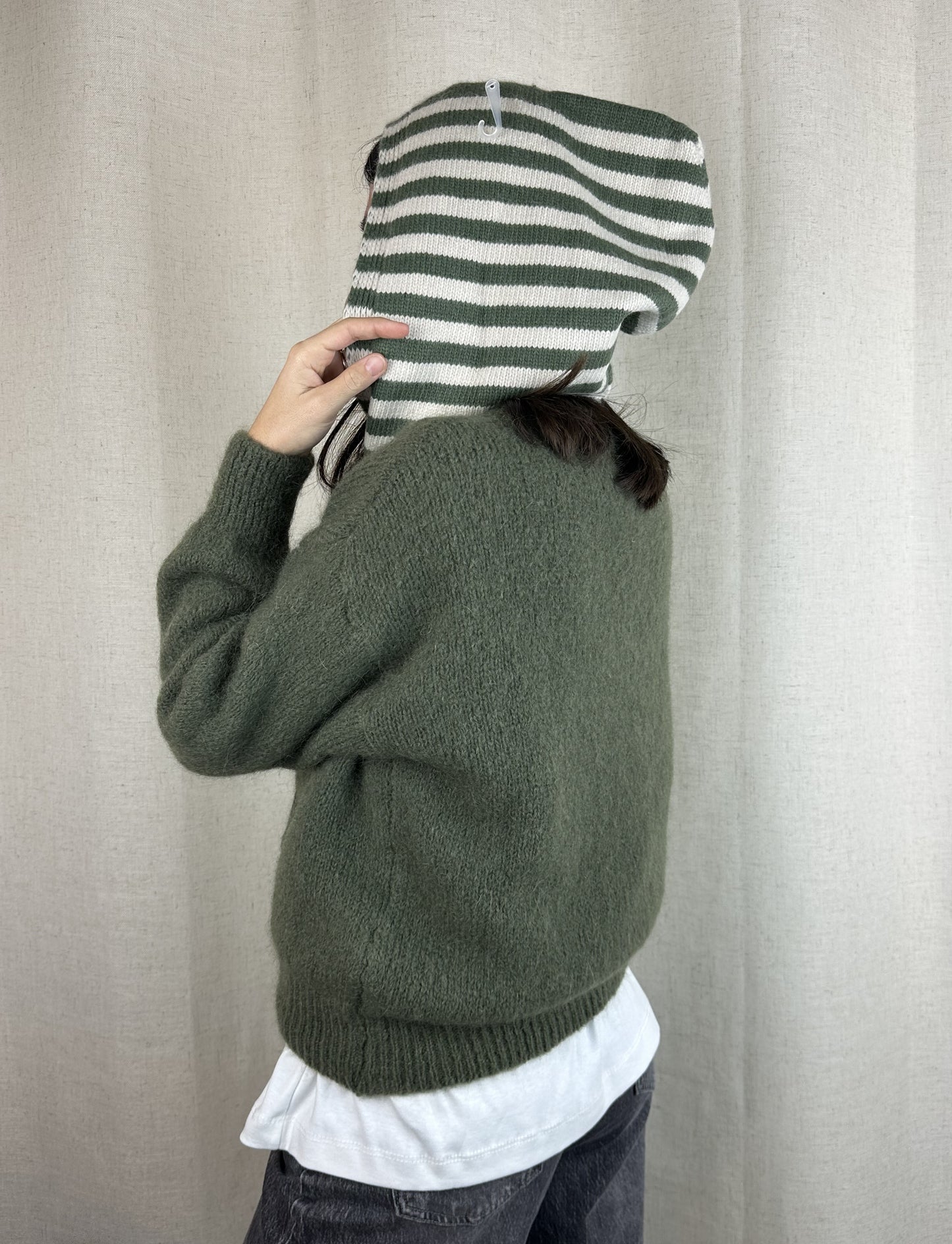 CAPPUCCIO RIGHE VERDE