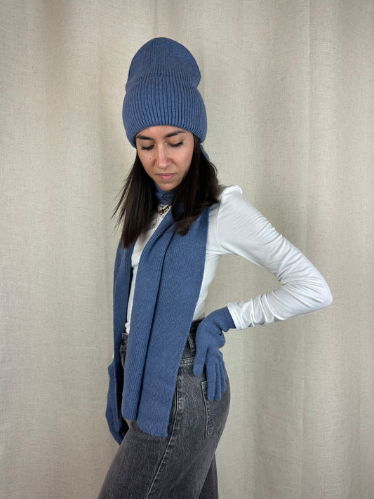 SET AZZURRO CARTA DA ZUCCHERO