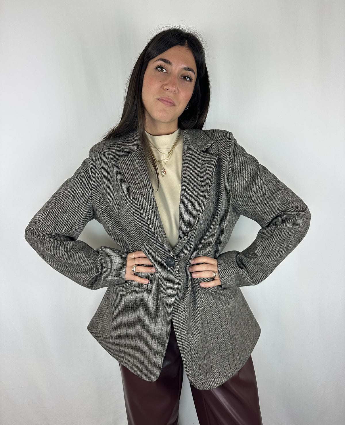 BLAZER GESSATO ANTRACITE
