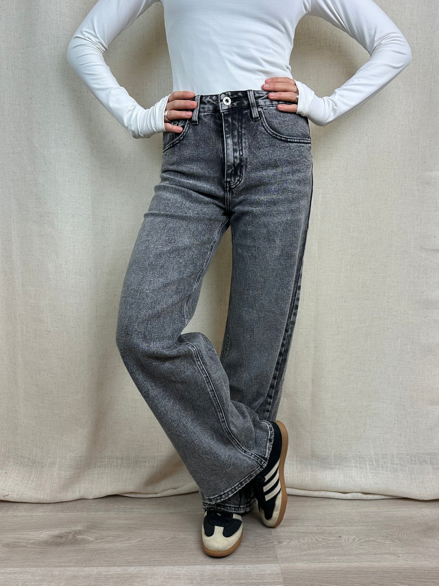 JEANS GRIGIO STRAIGHT