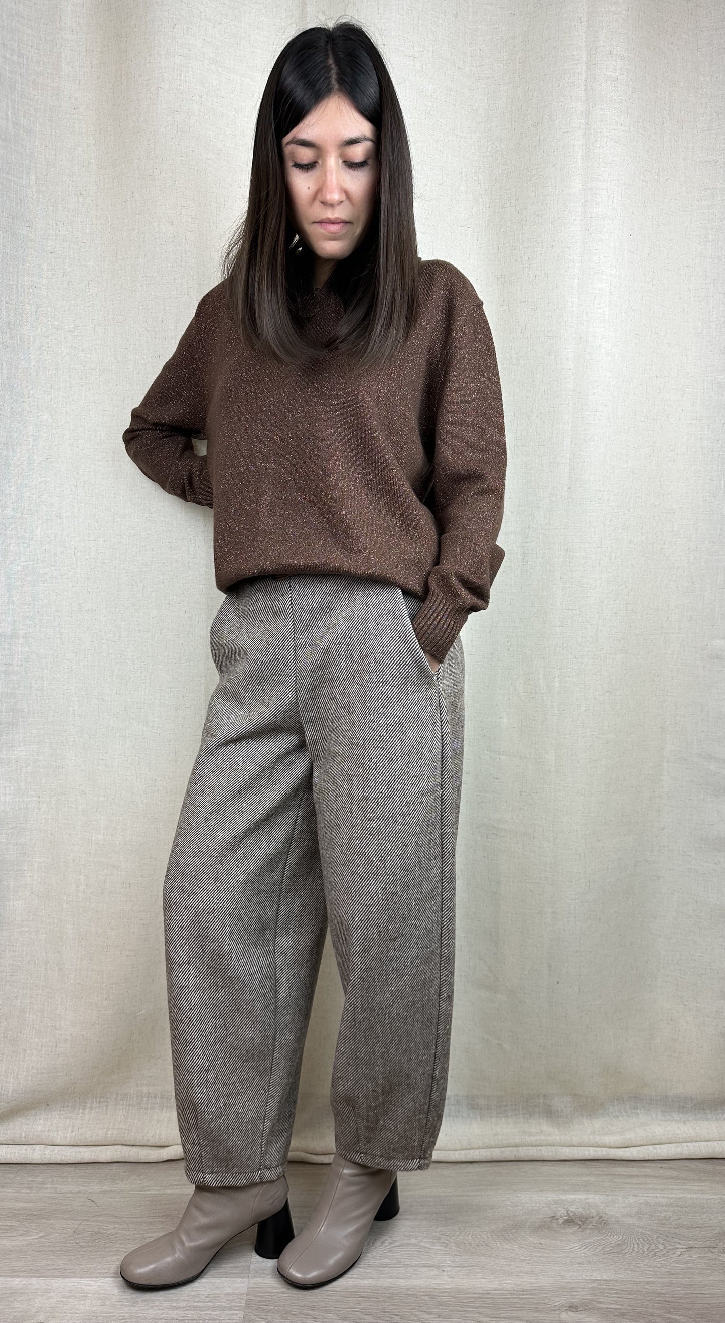 PANTALONE SPIGATO BEIGE