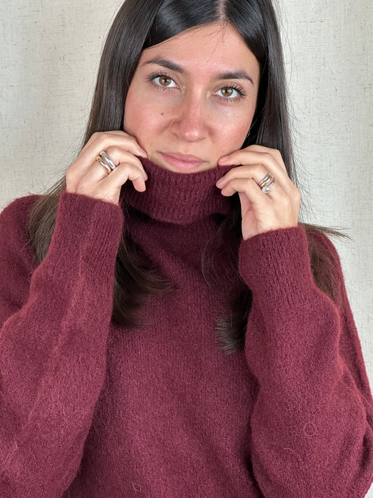 MAGLIONE BURGUNY DOLCEVITA