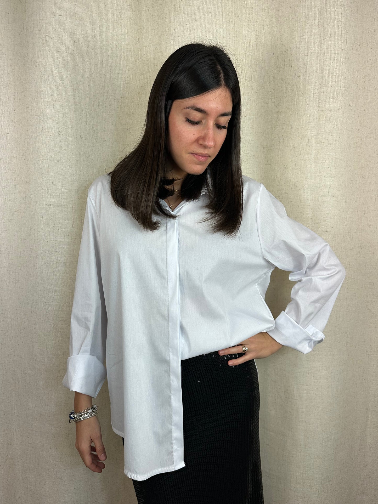 CAMICIA BIANCA OVERSIZE