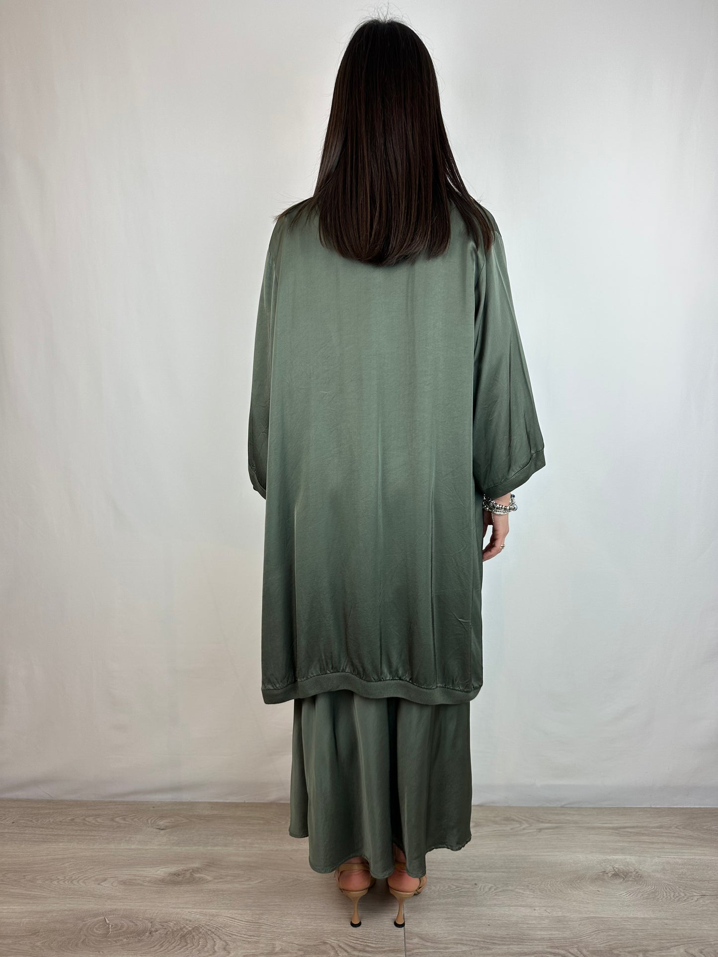 CARDIGAN VERDE VISCOSA