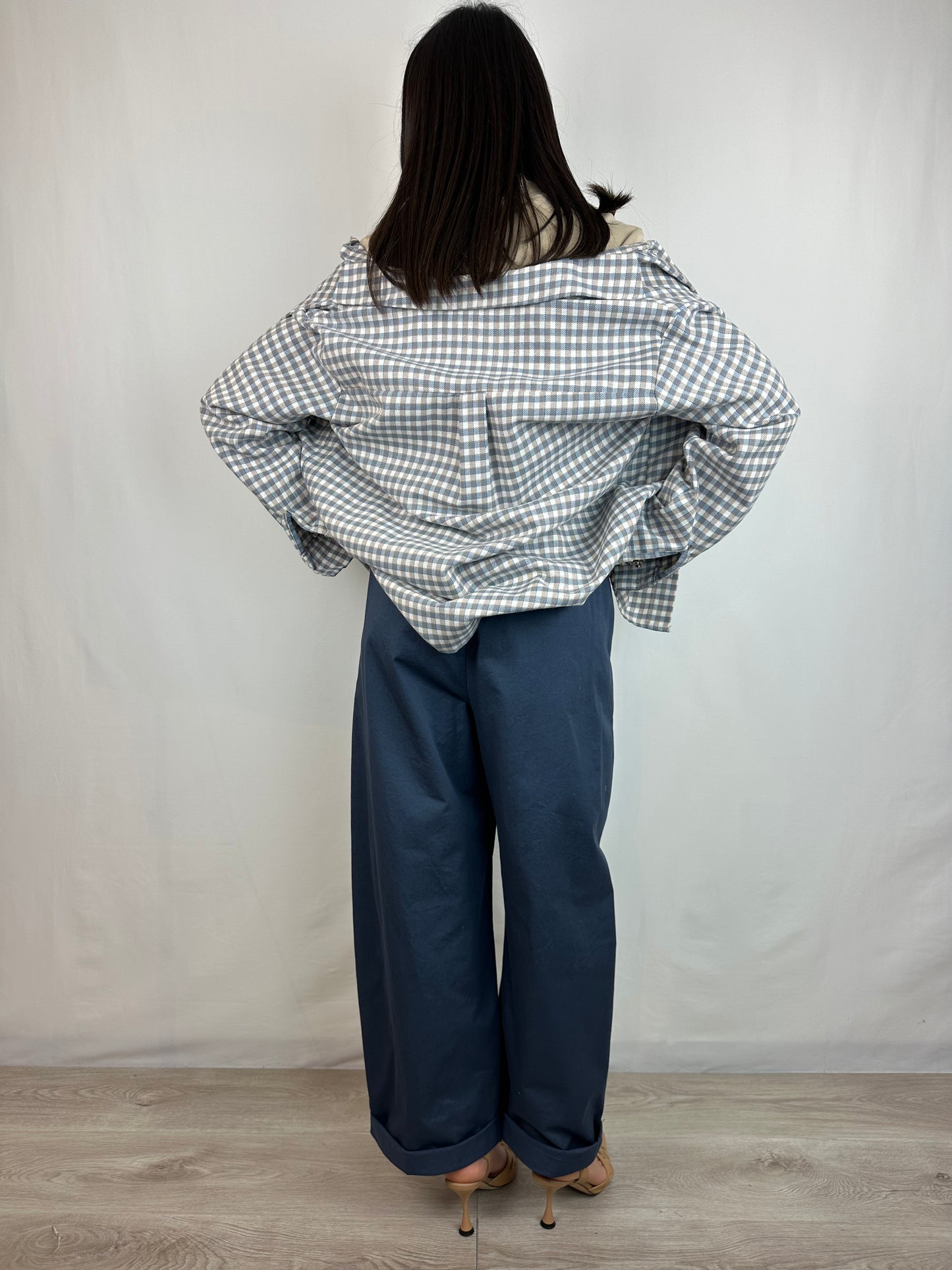 CAMICIA QUADRI AZZURRA