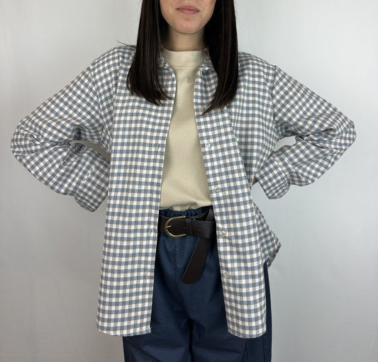 CAMICIA QUADRI AZZURRA