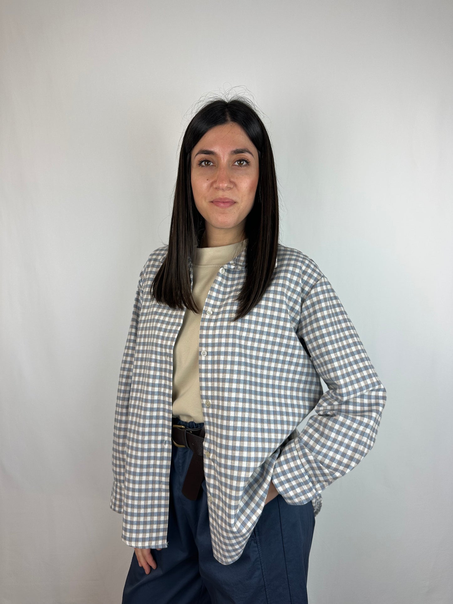 CAMICIA QUADRI AZZURRA
