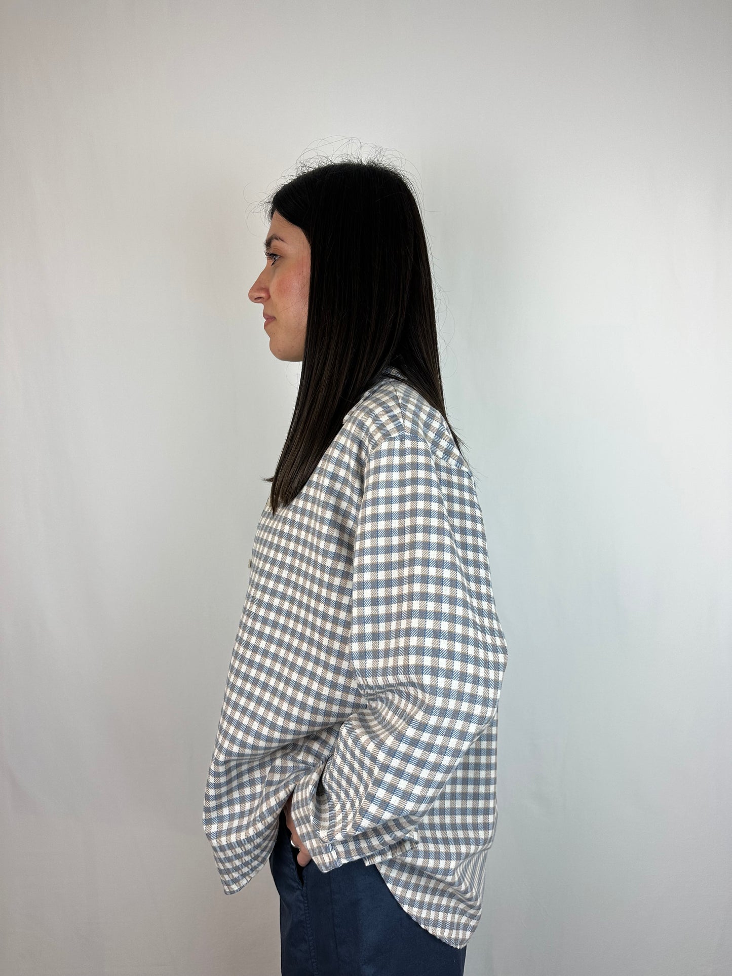 CAMICIA QUADRI AZZURRA