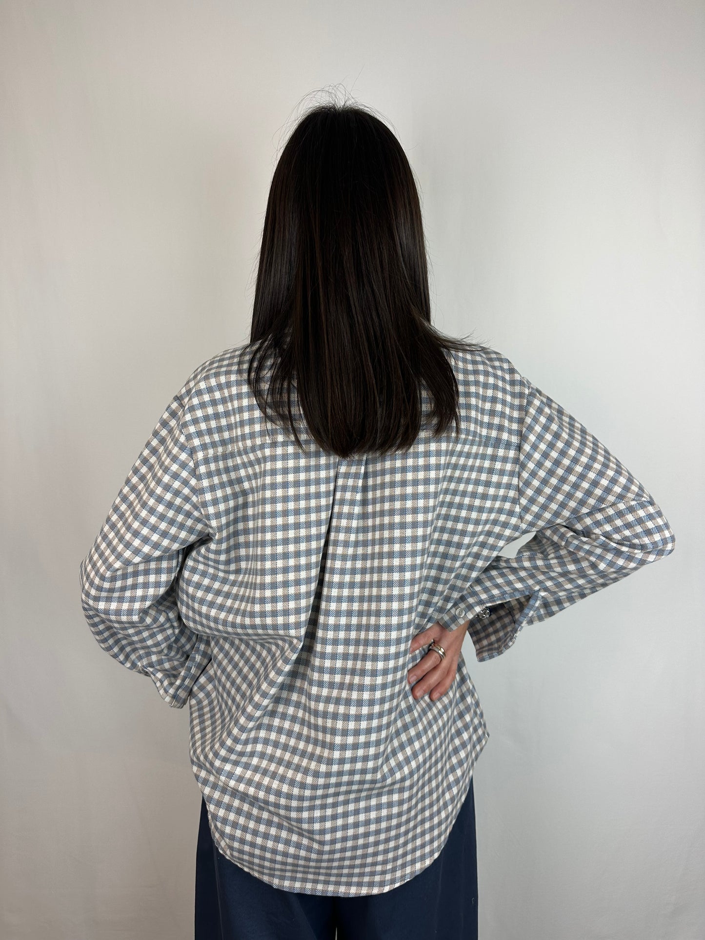 CAMICIA QUADRI AZZURRA