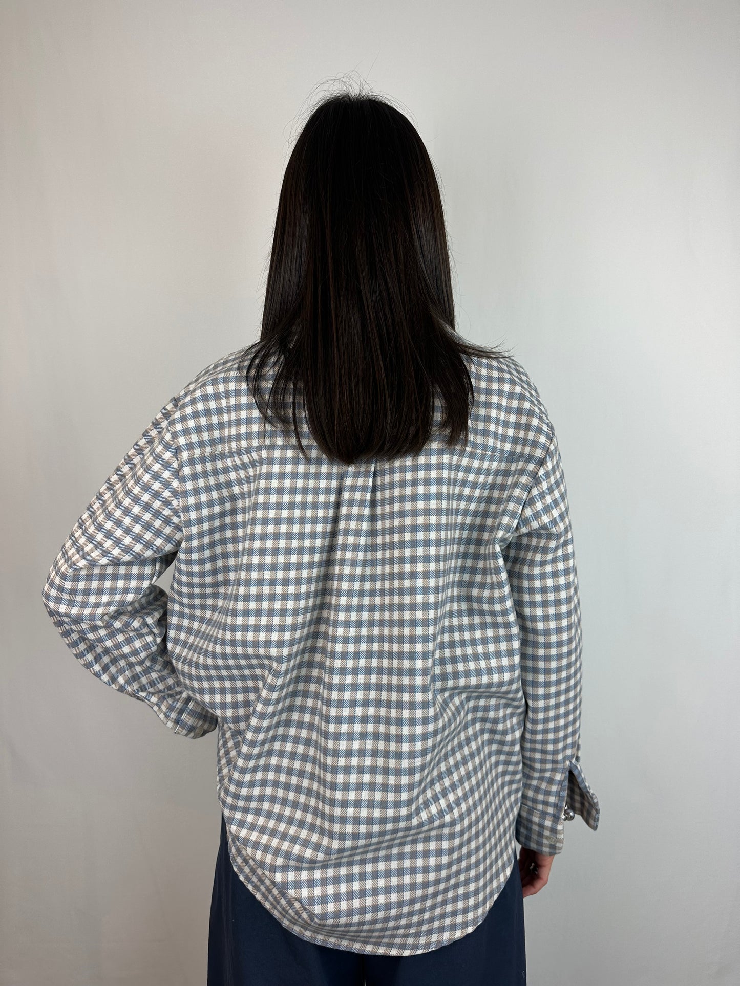 CAMICIA QUADRI AZZURRA