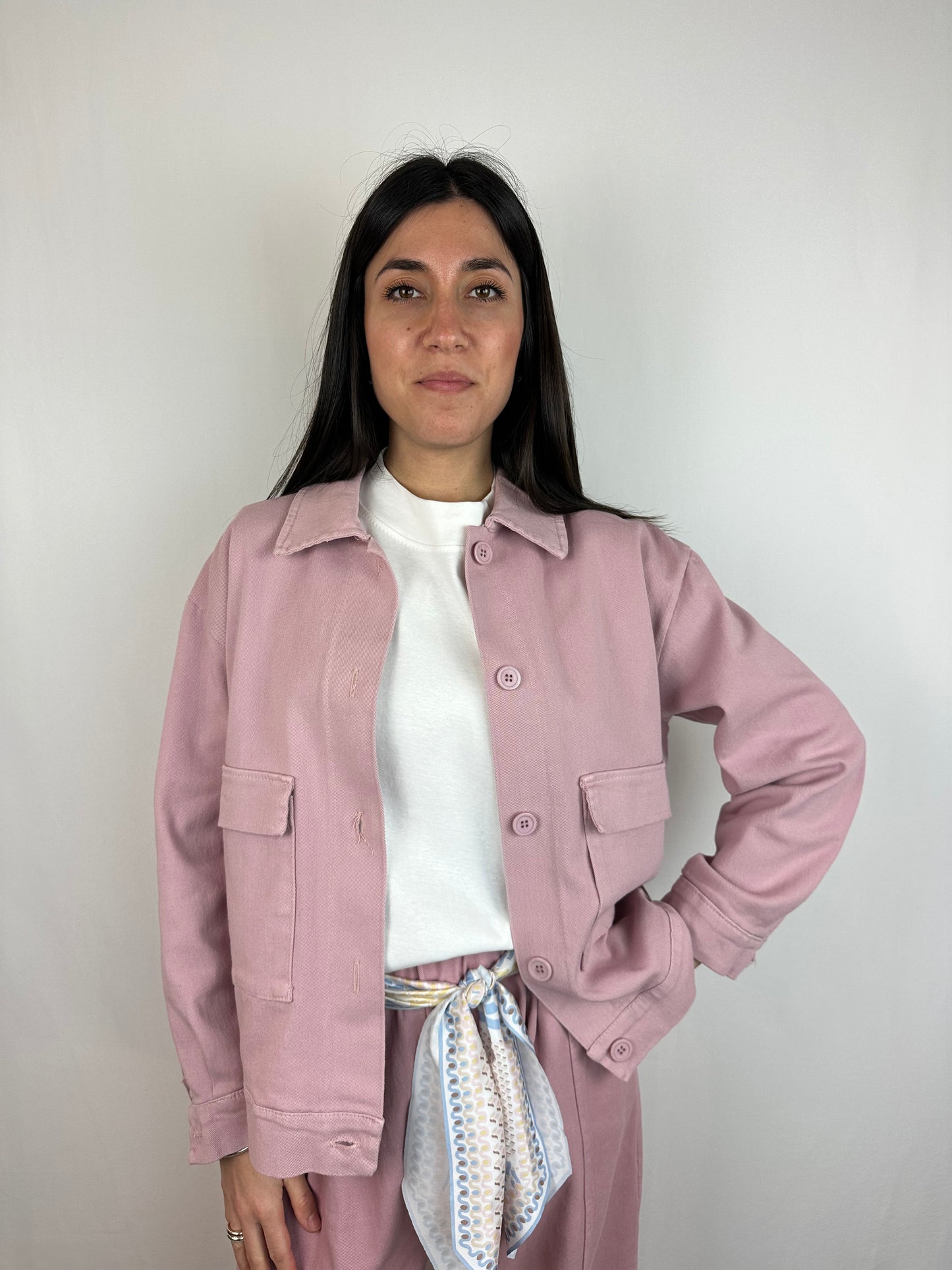 GIUBBINO ROSA COTONE