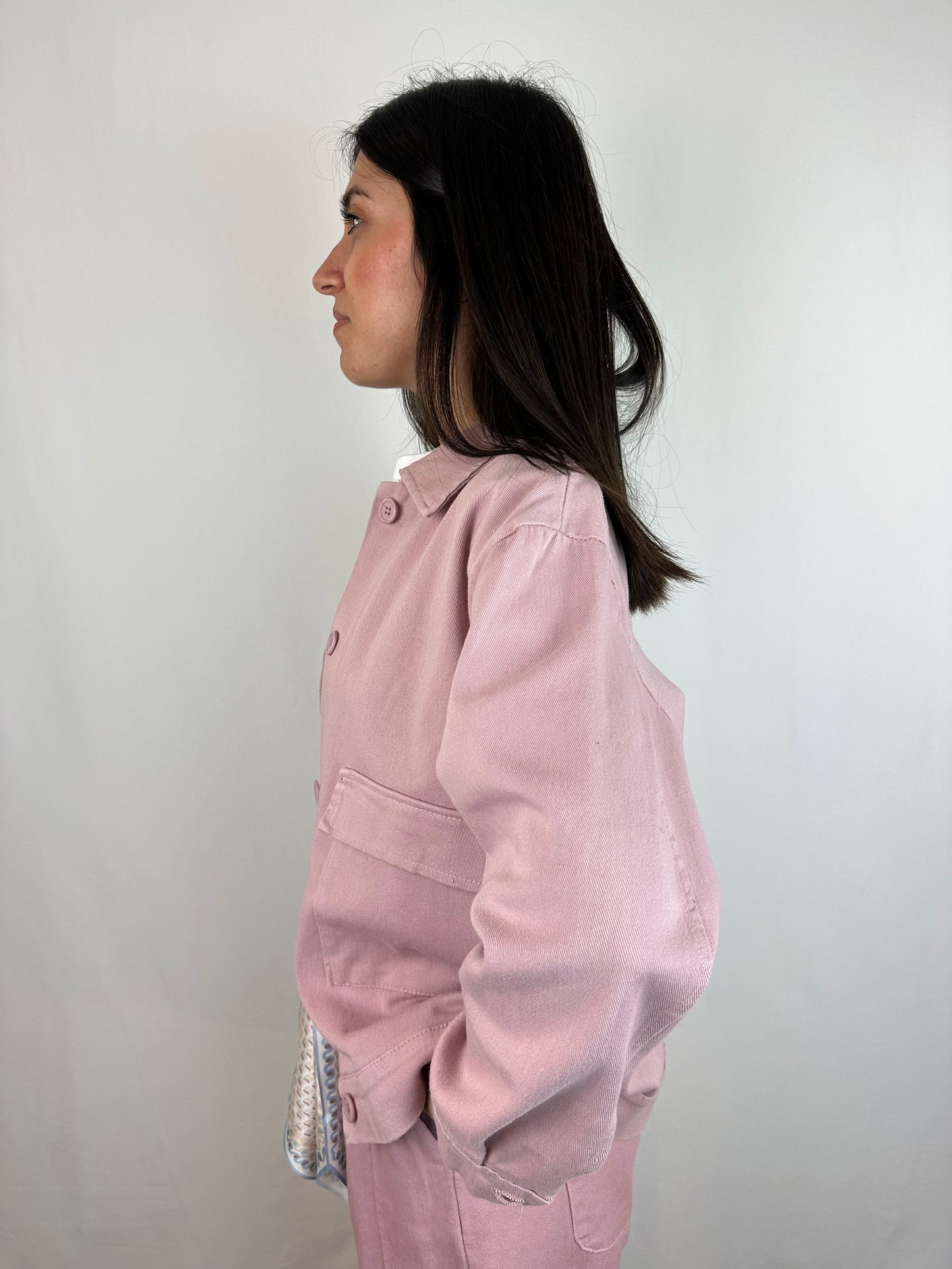 GIUBBINO ROSA COTONE