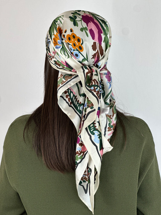 FOULARD PANNA DISEGNI MULTICOLOR