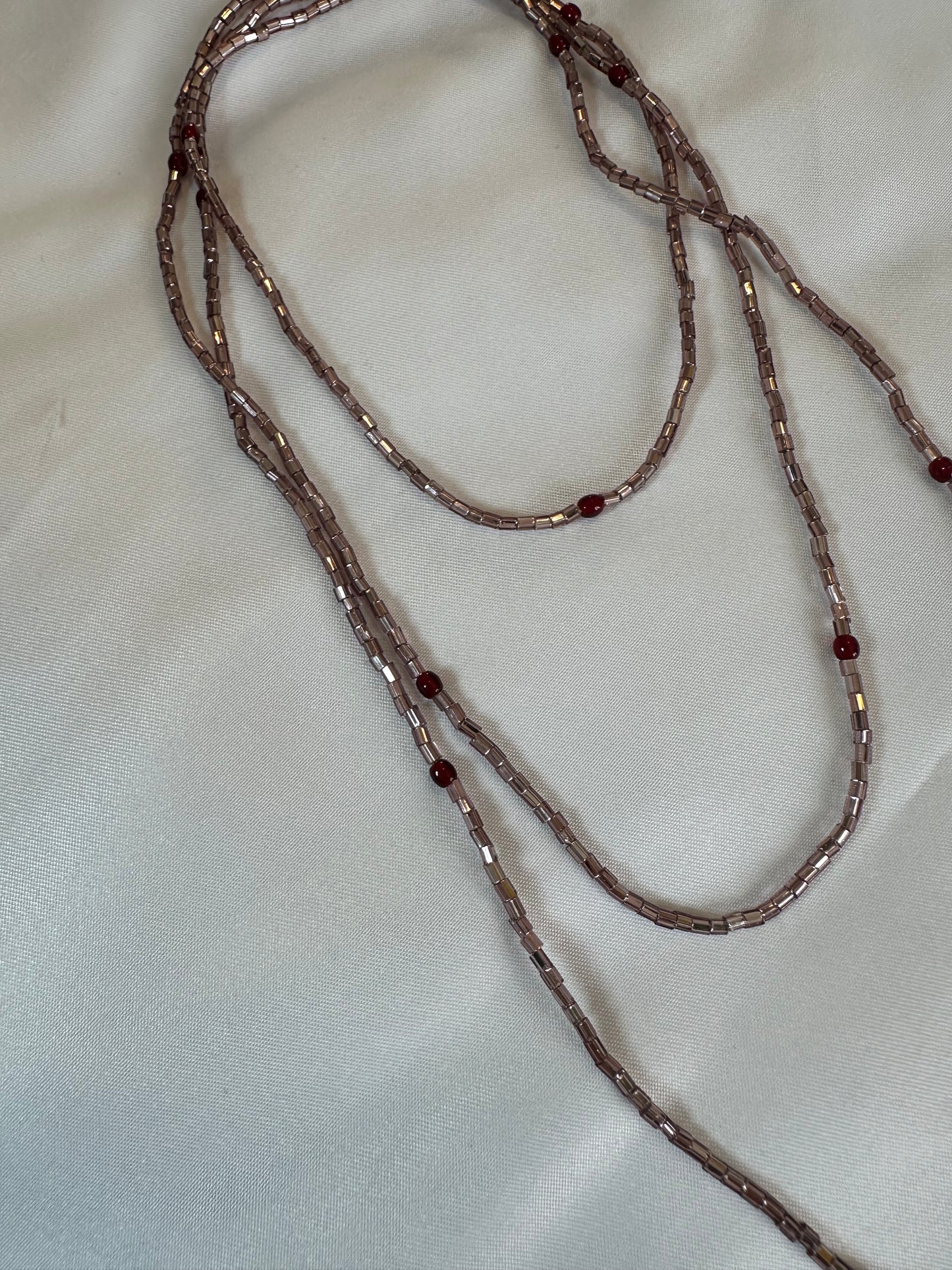 COLLANA A FILO MALVA|LILLA