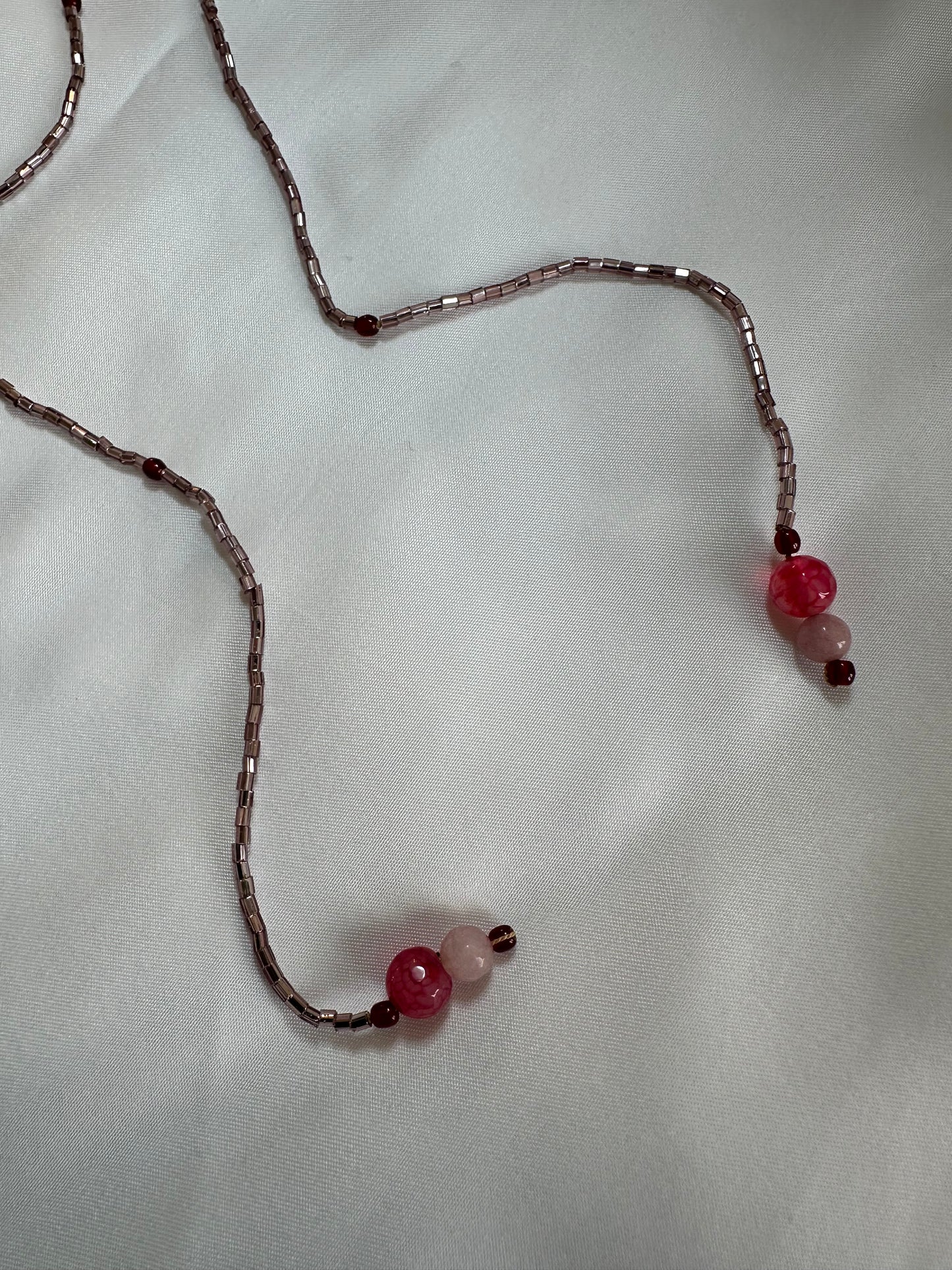 COLLANA A FILO MALVA|LILLA