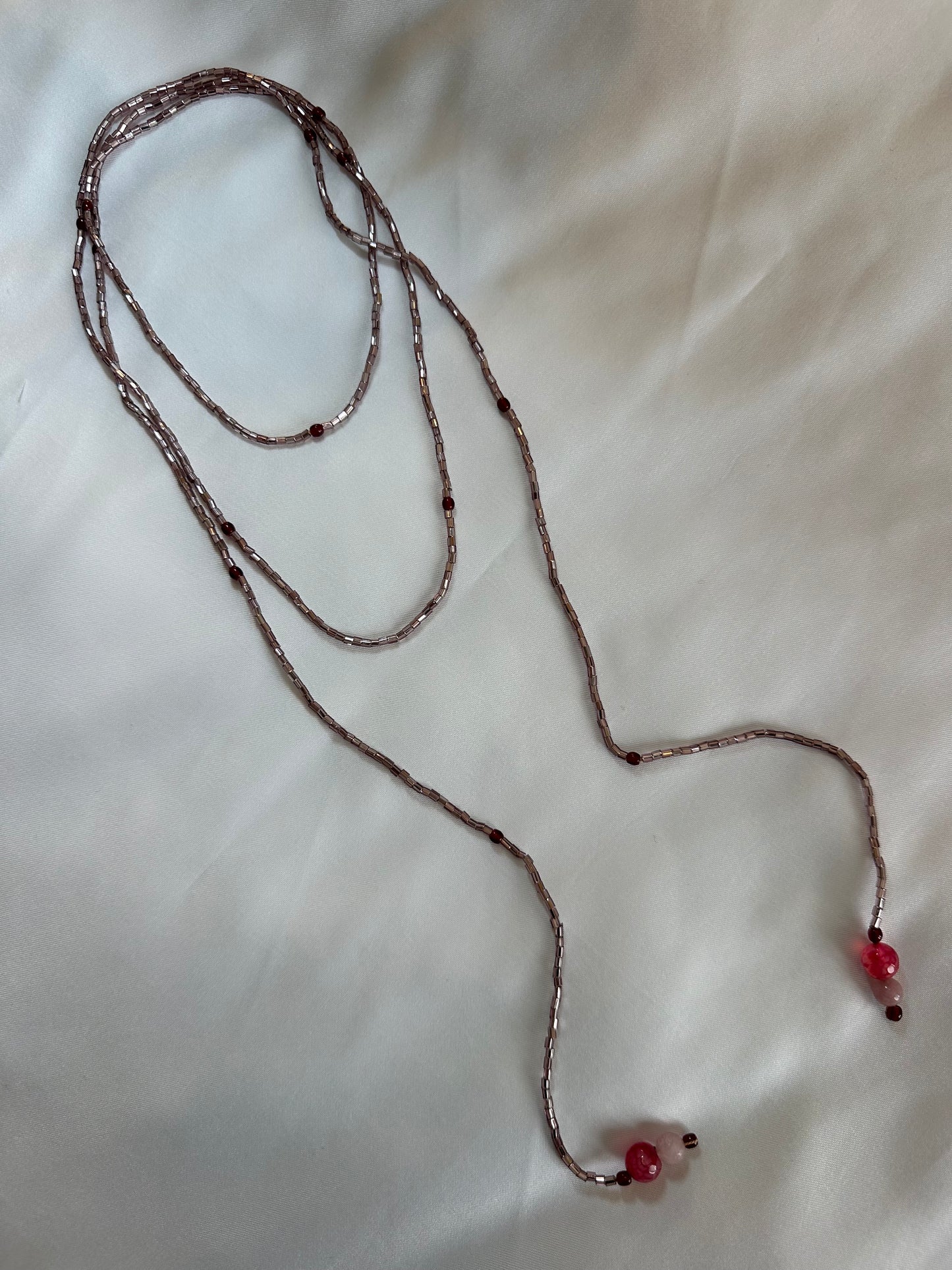 COLLANA A FILO MALVA|LILLA