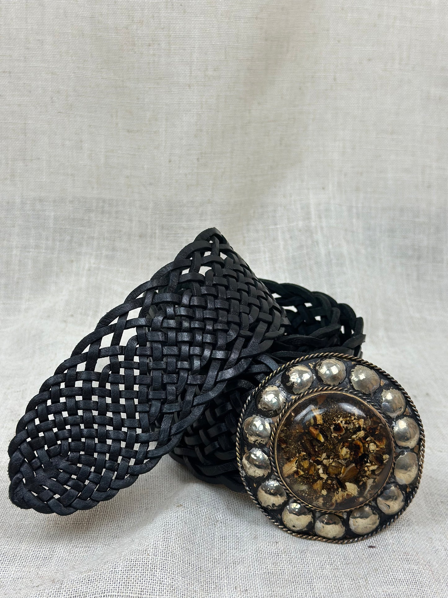 CINTURONE IN PELLE NERO