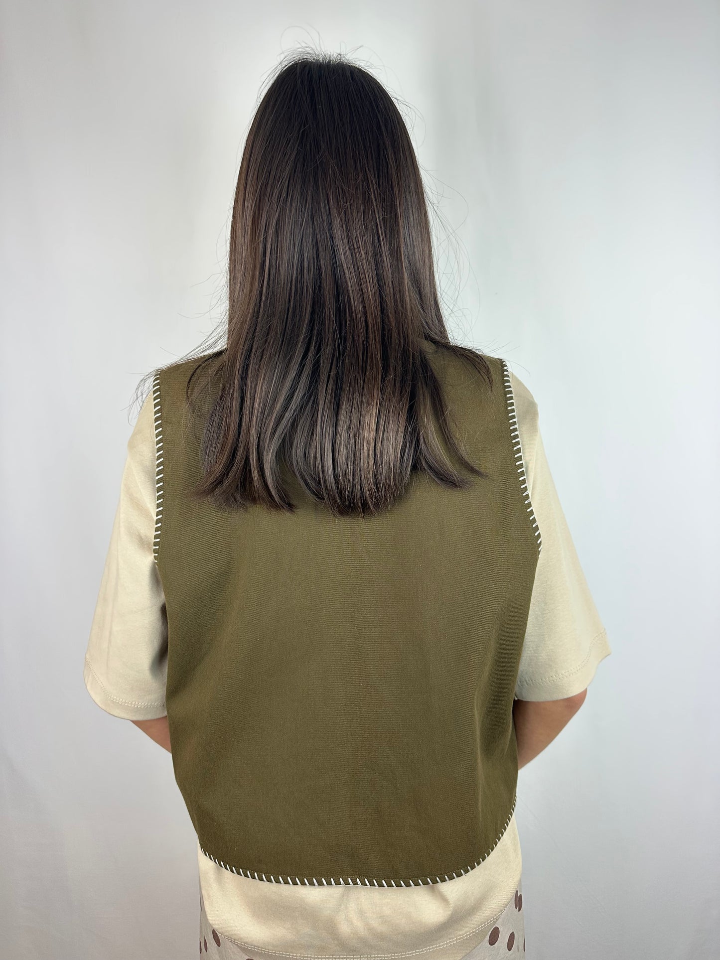 GILET MARRONE|VERDONE