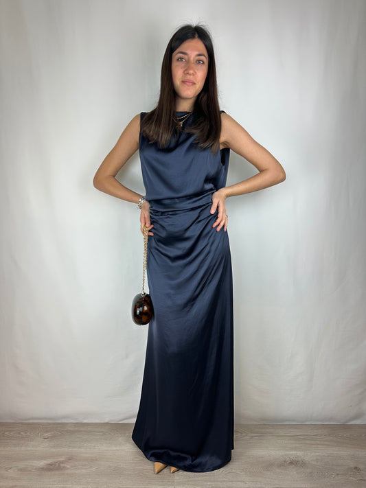 ABITO LUNGO BLU