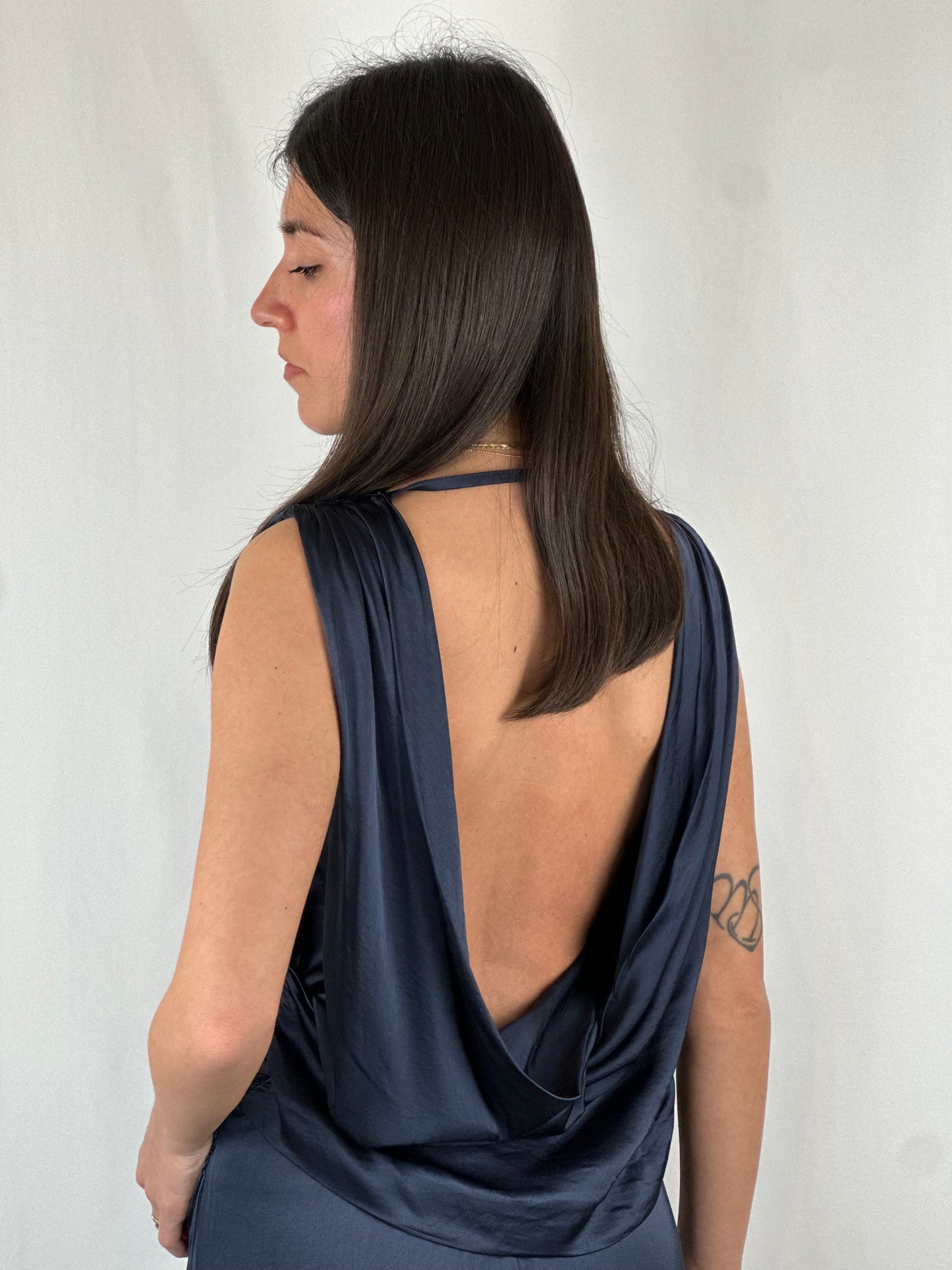 ABITO LUNGO BLU