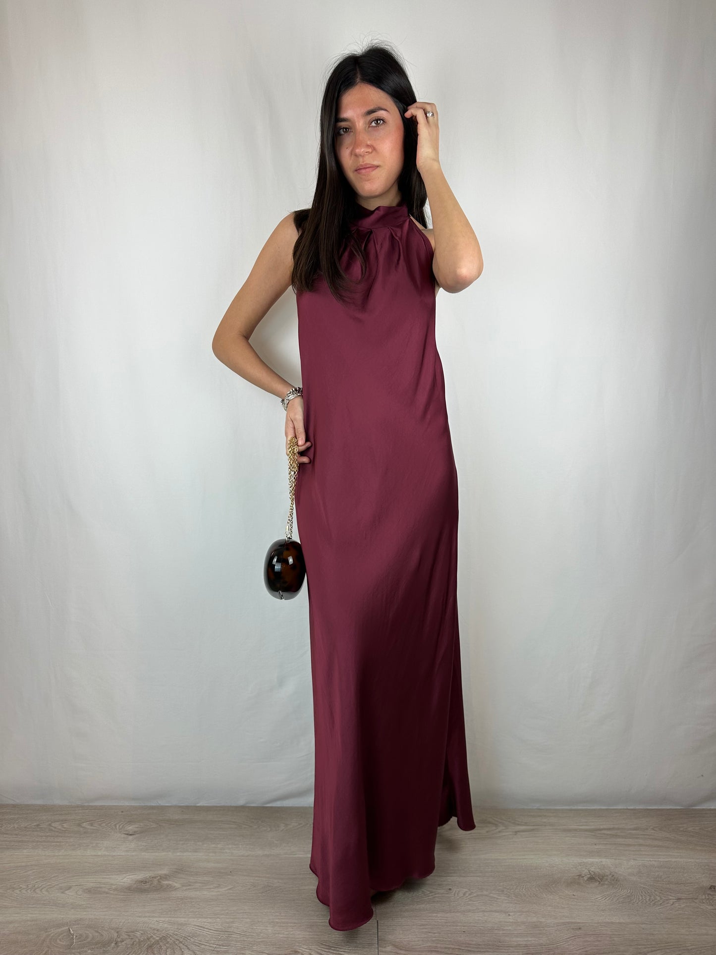 ABITO BURGUNDY SCOLLO ALL'AMERICANA