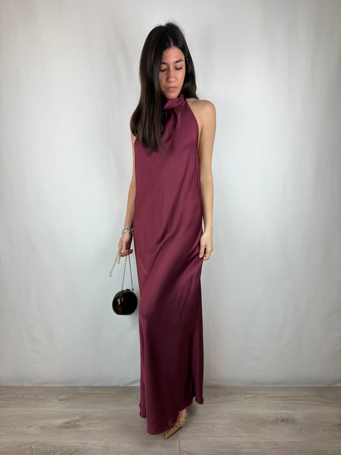 ABITO BURGUNDY SCOLLO ALL'AMERICANA