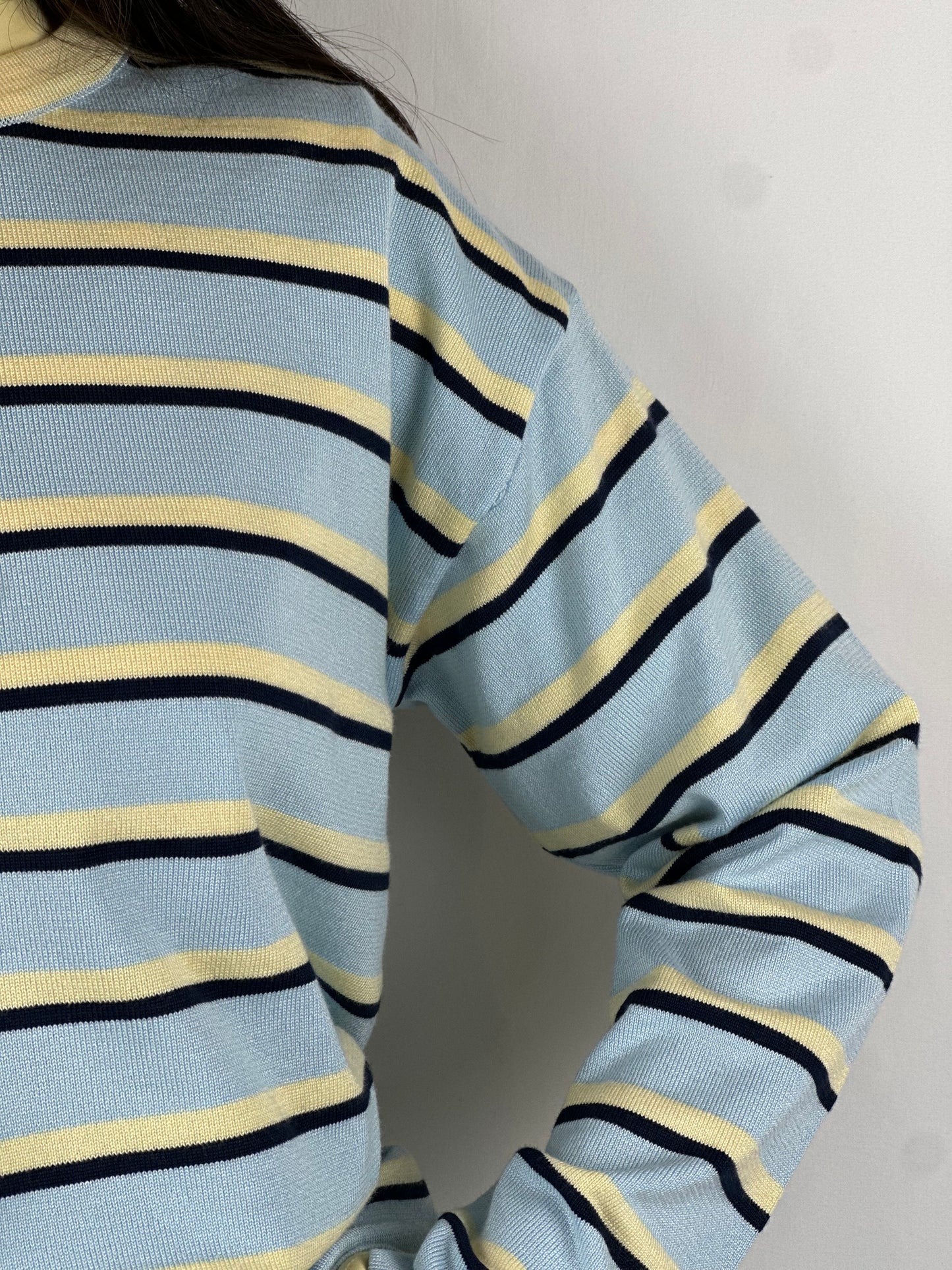 MAGLIONCINO RIGHE GIALLO|AZZURRO