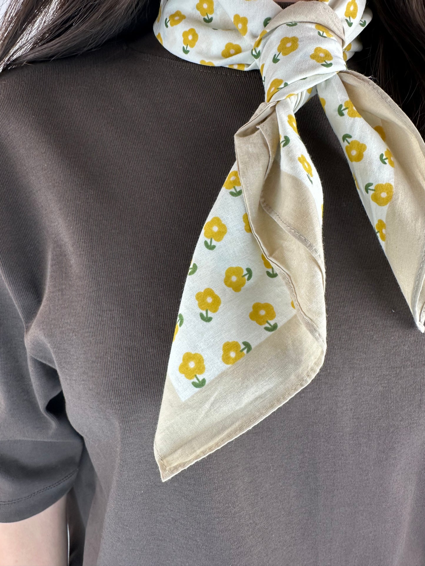 FOULARD|BANDANA FIORI GIALLI