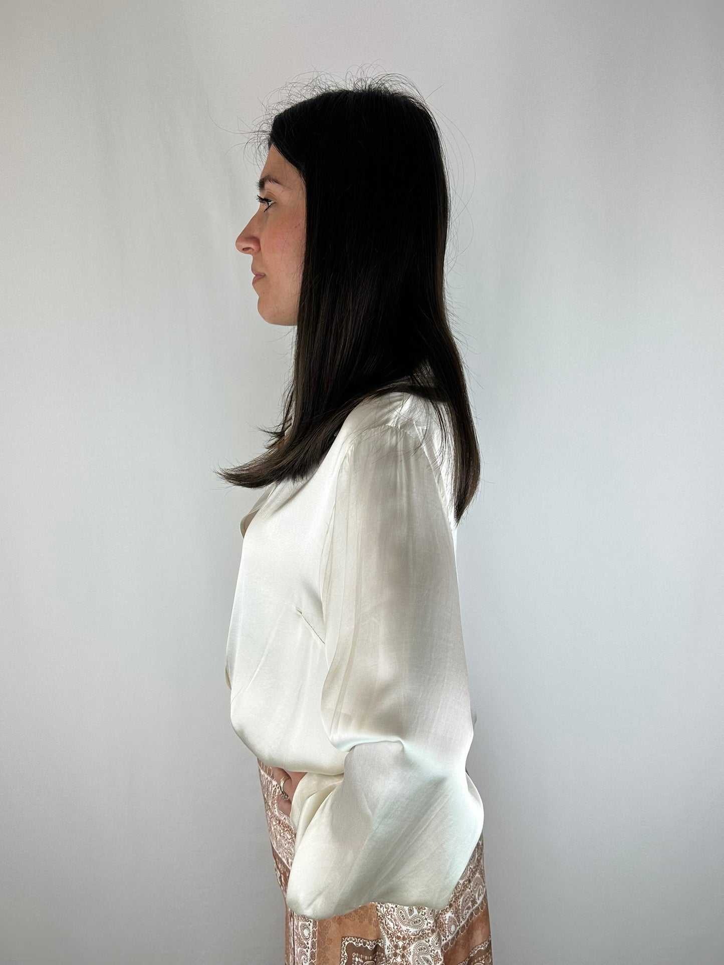 CAMICIA AVORIO VISCOSA