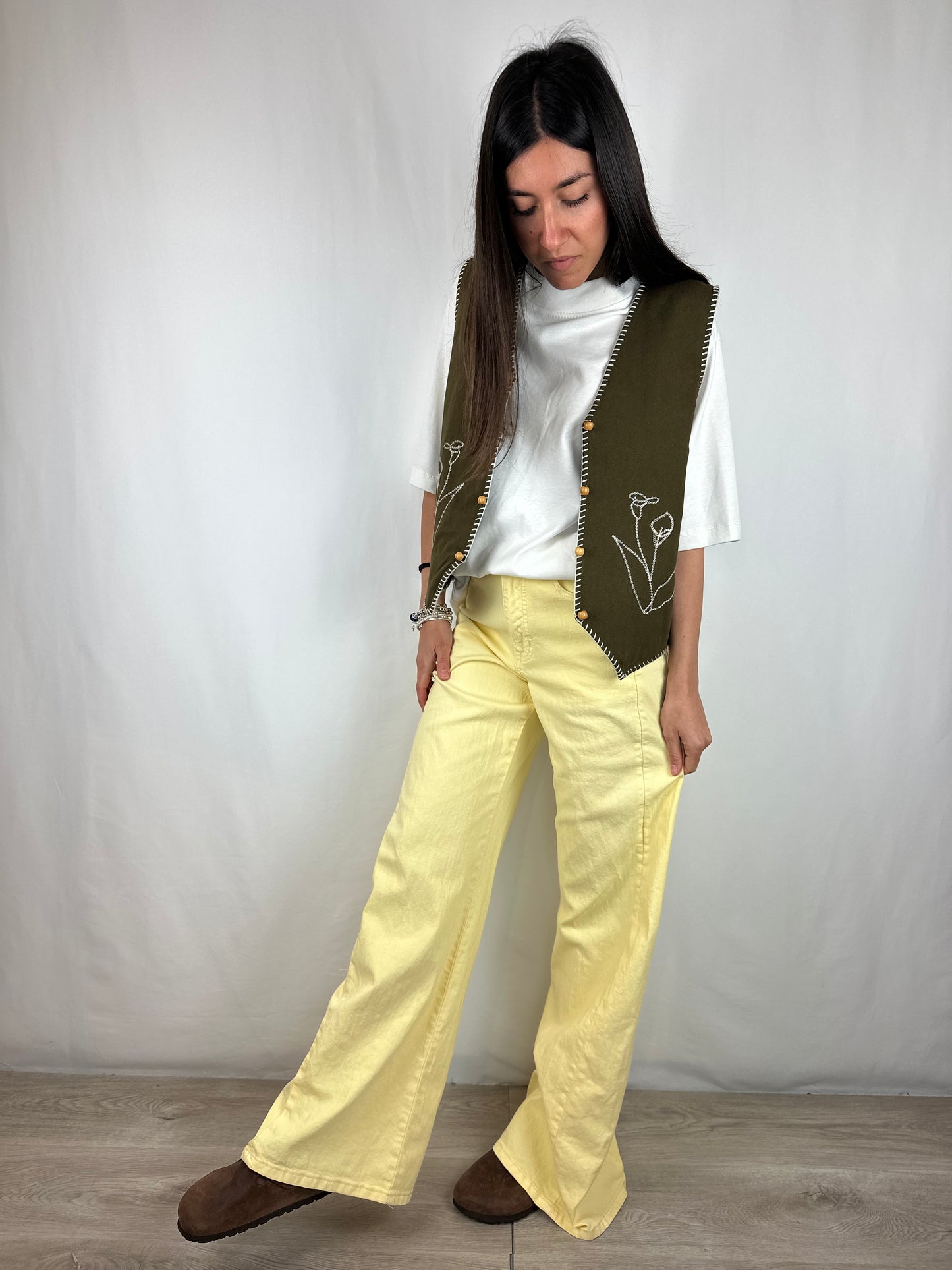 JEANS GIALLO BURRO