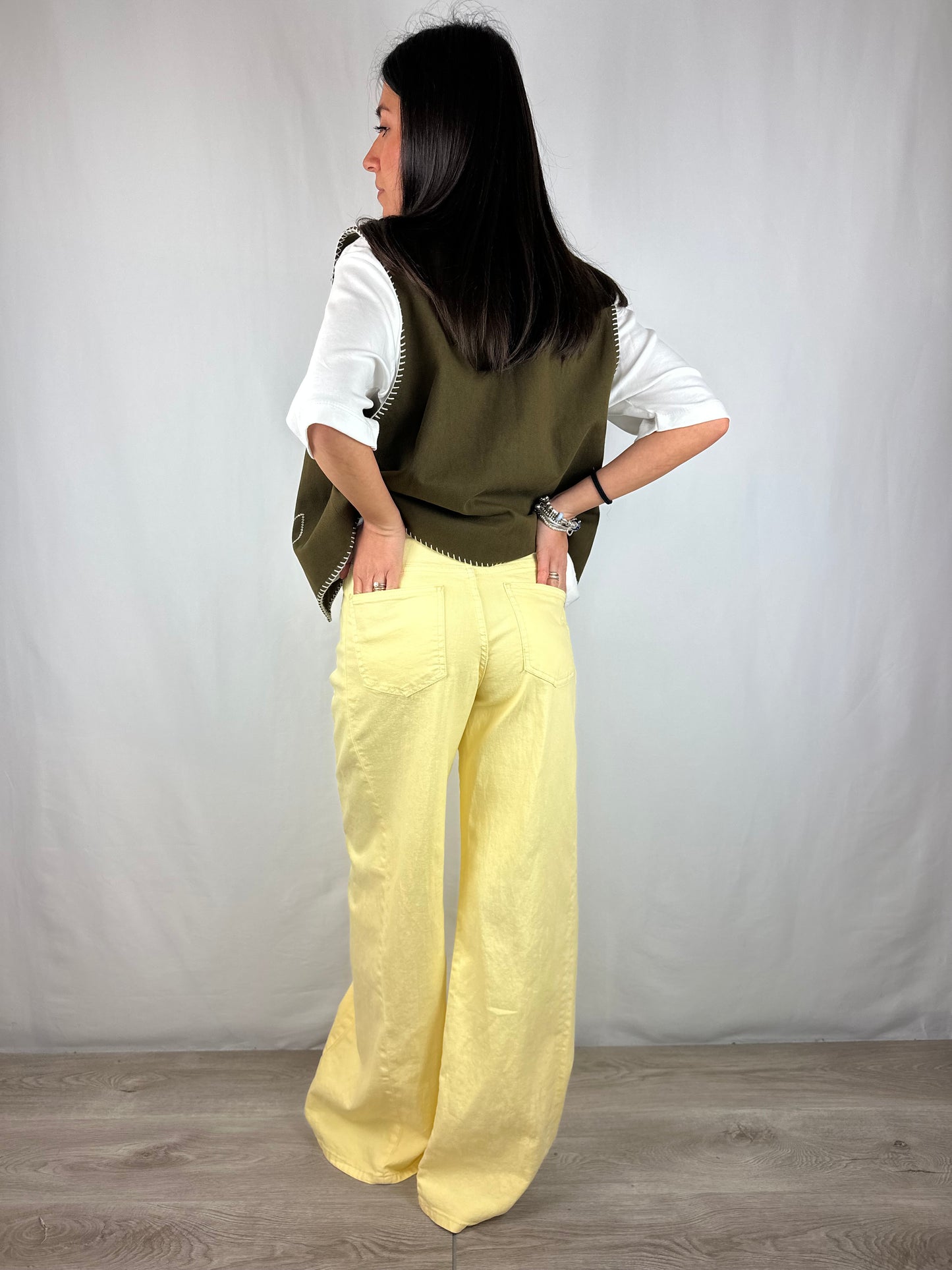 JEANS GIALLO BURRO