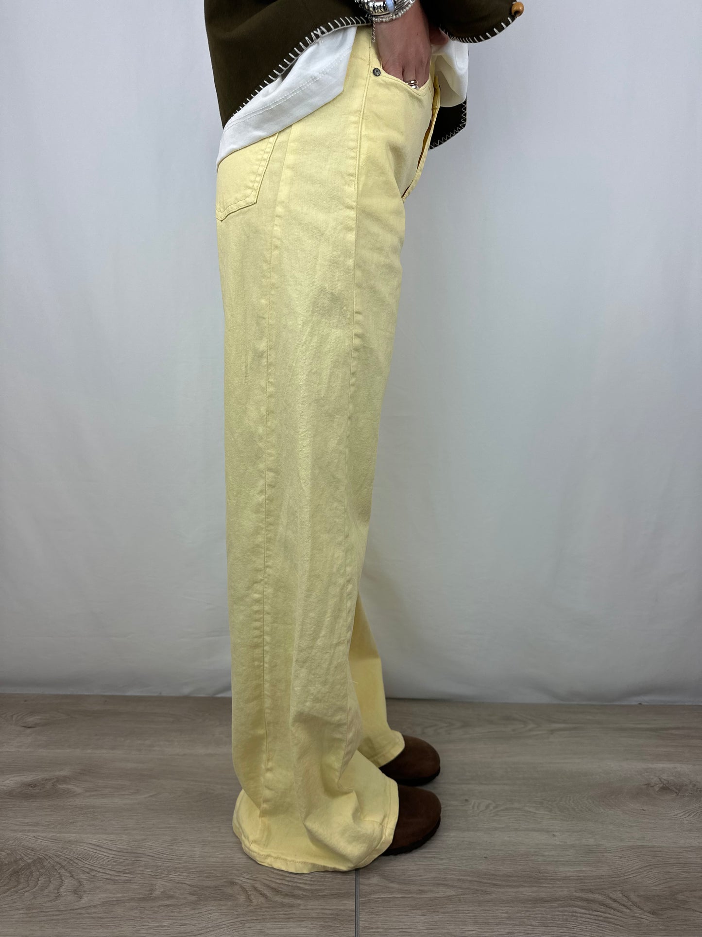 JEANS GIALLO BURRO