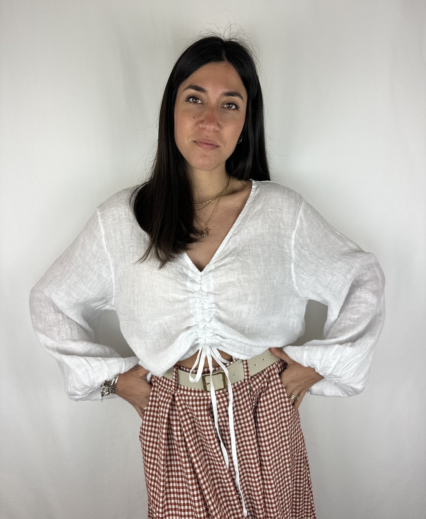 MAGLIA LINO BIANCA