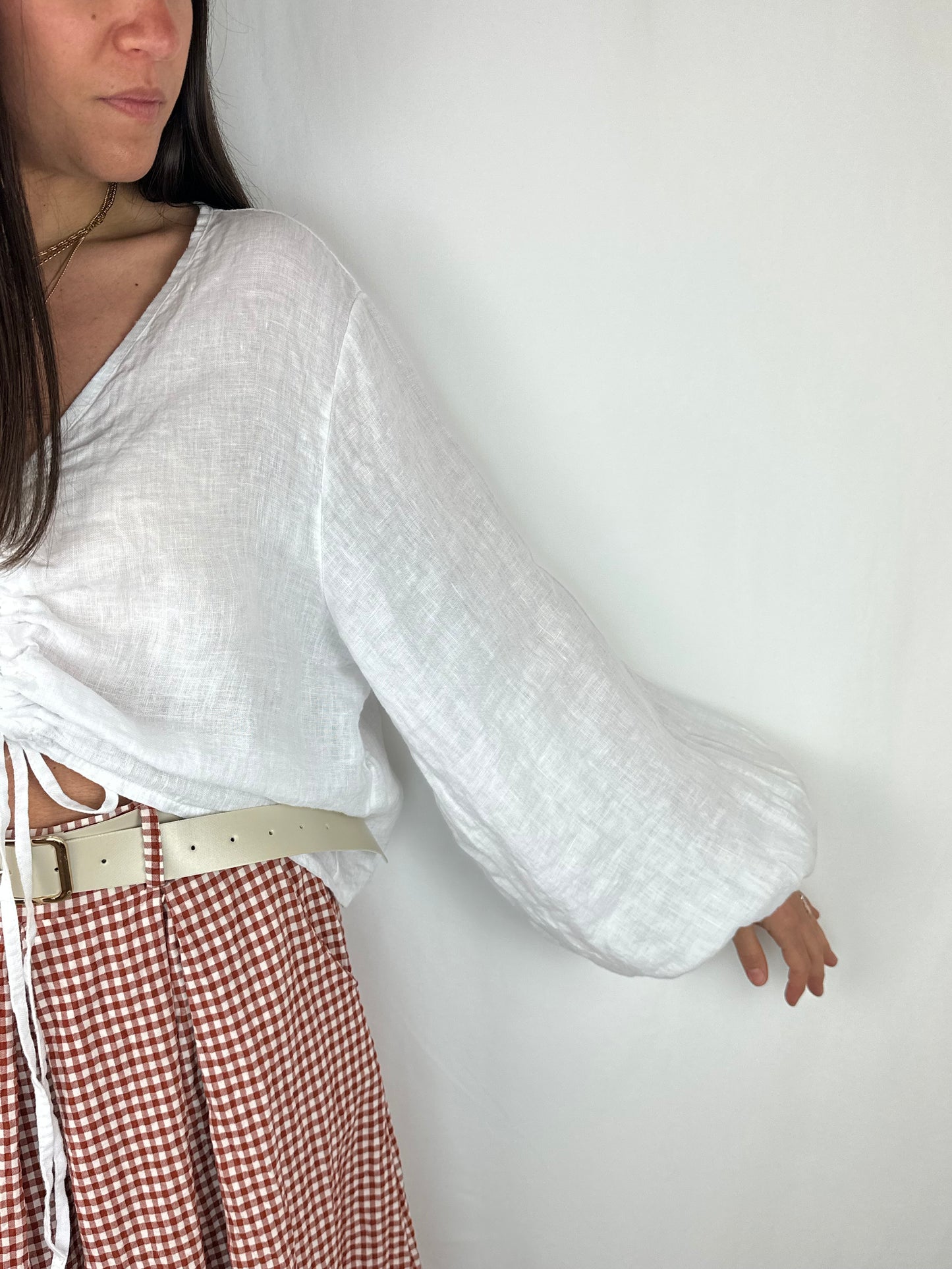 MAGLIA LINO BIANCA