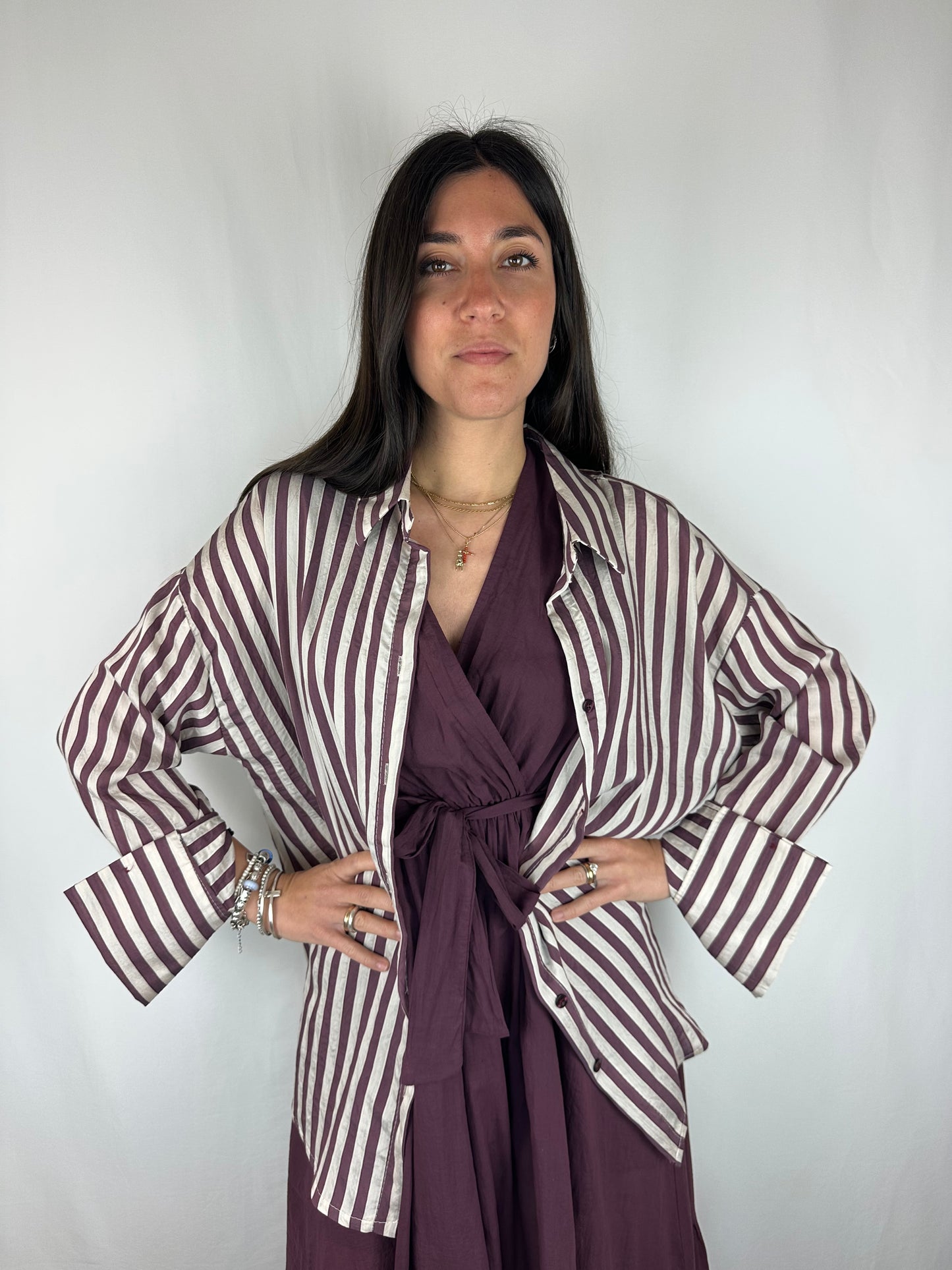 CAMICIA RIGHE VINACCIA