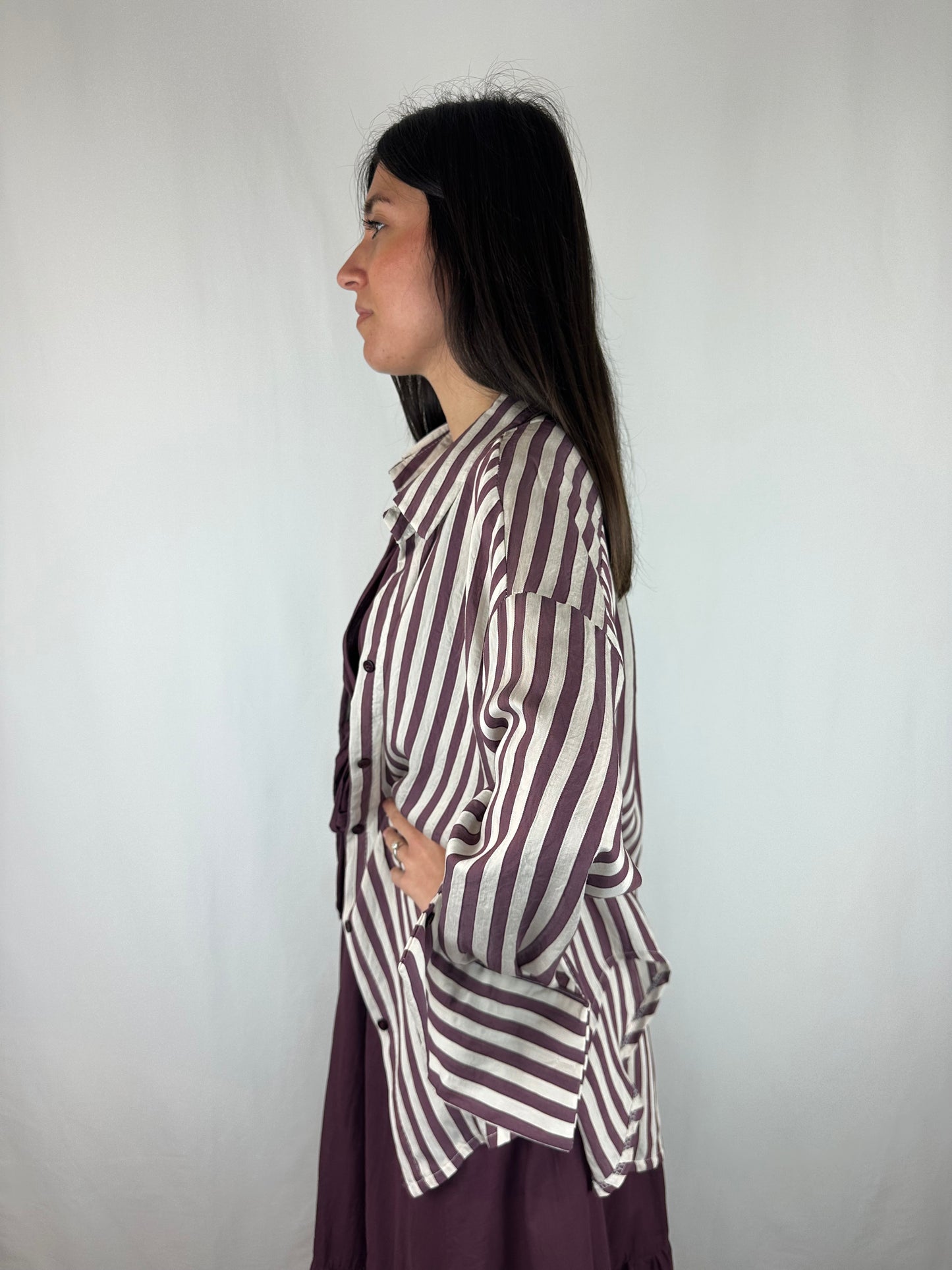 CAMICIA RIGHE VINACCIA