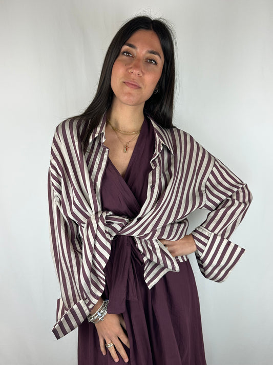 CAMICIA RIGHE VINACCIA