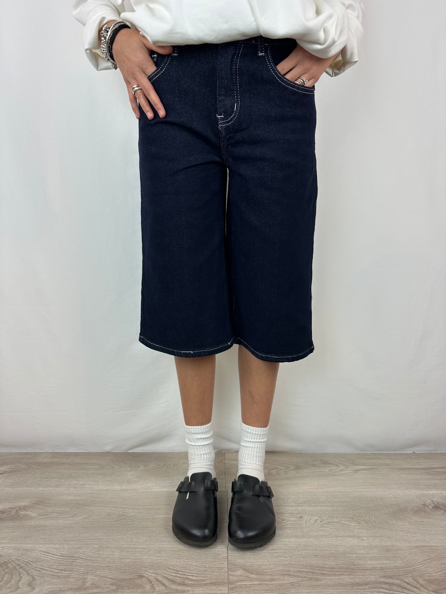 BERMUDA DENIM SCURO