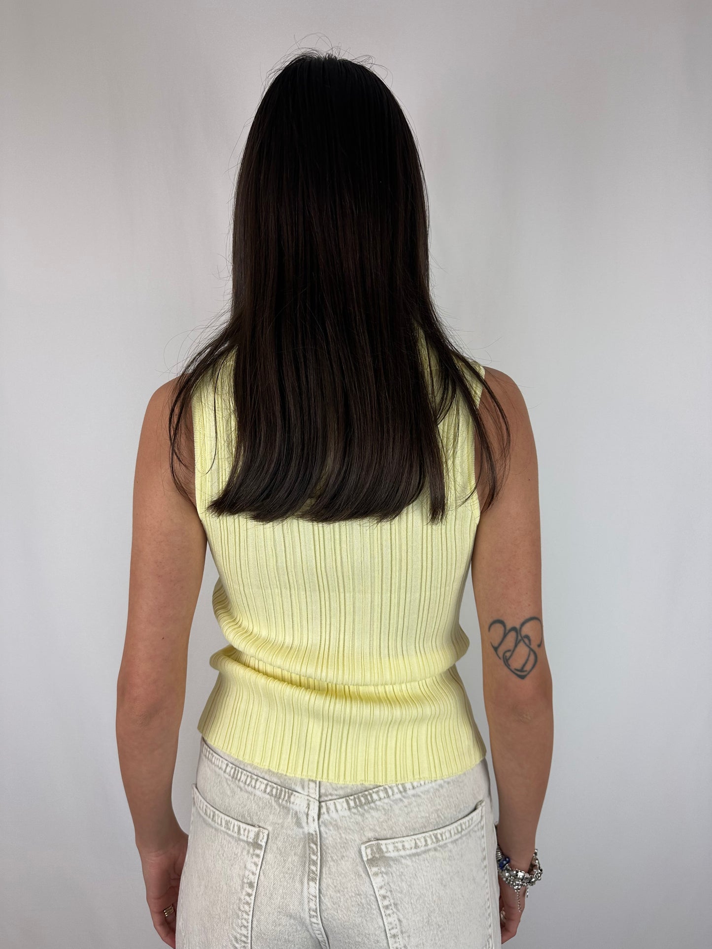 TOP GIALLO DETTAGLI ORO