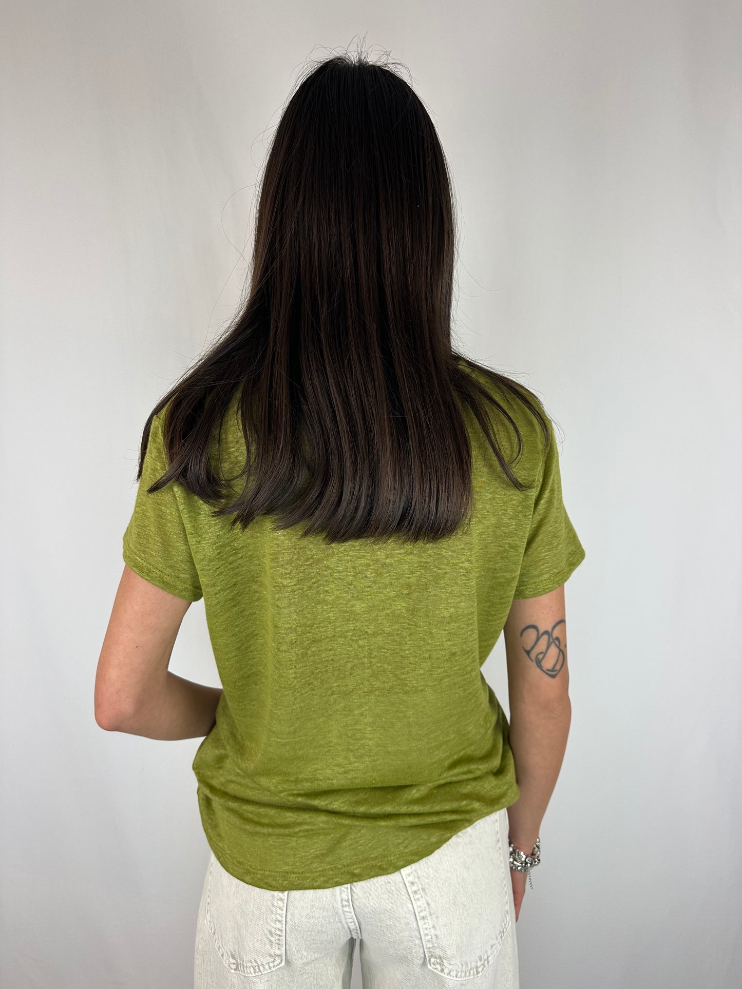 T-SHIRT VERDE LINO