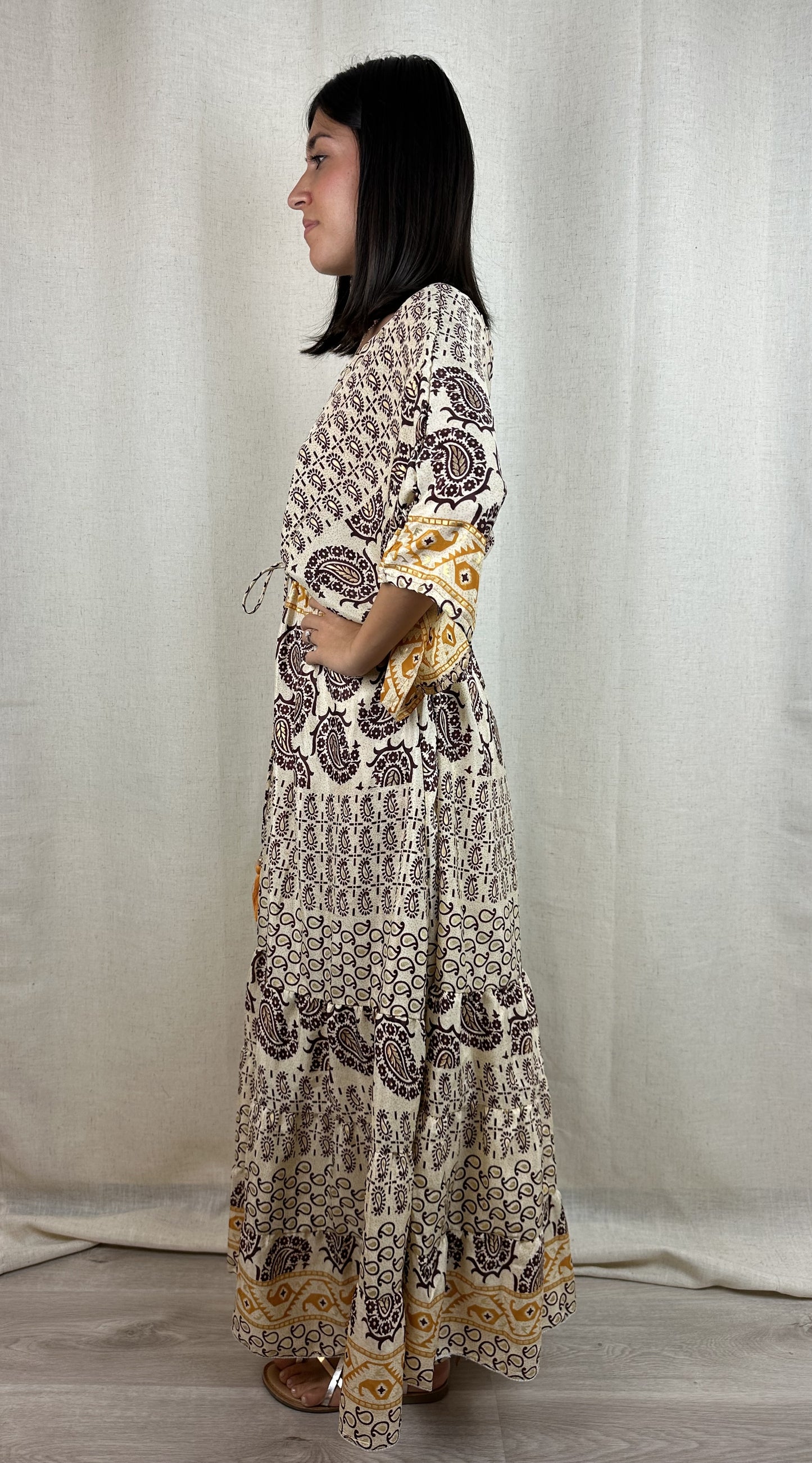 ABITO LUNGO KIMONO 100% SETA