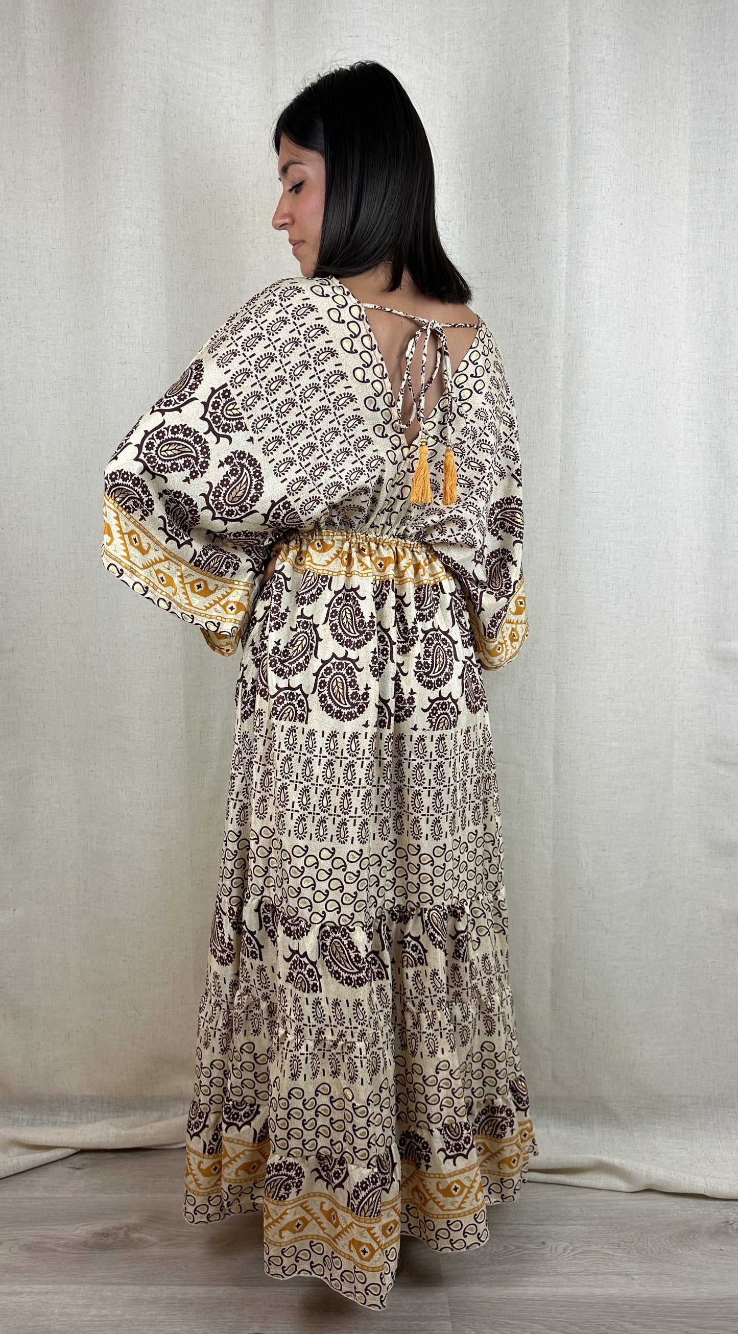ABITO LUNGO KIMONO 100% SETA
