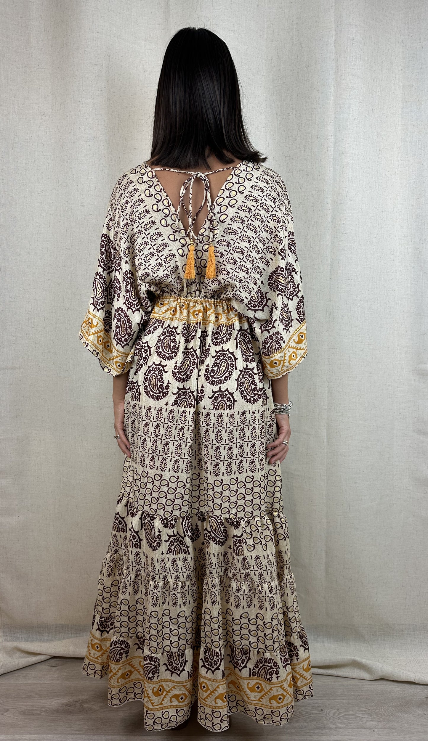 ABITO LUNGO KIMONO 100% SETA